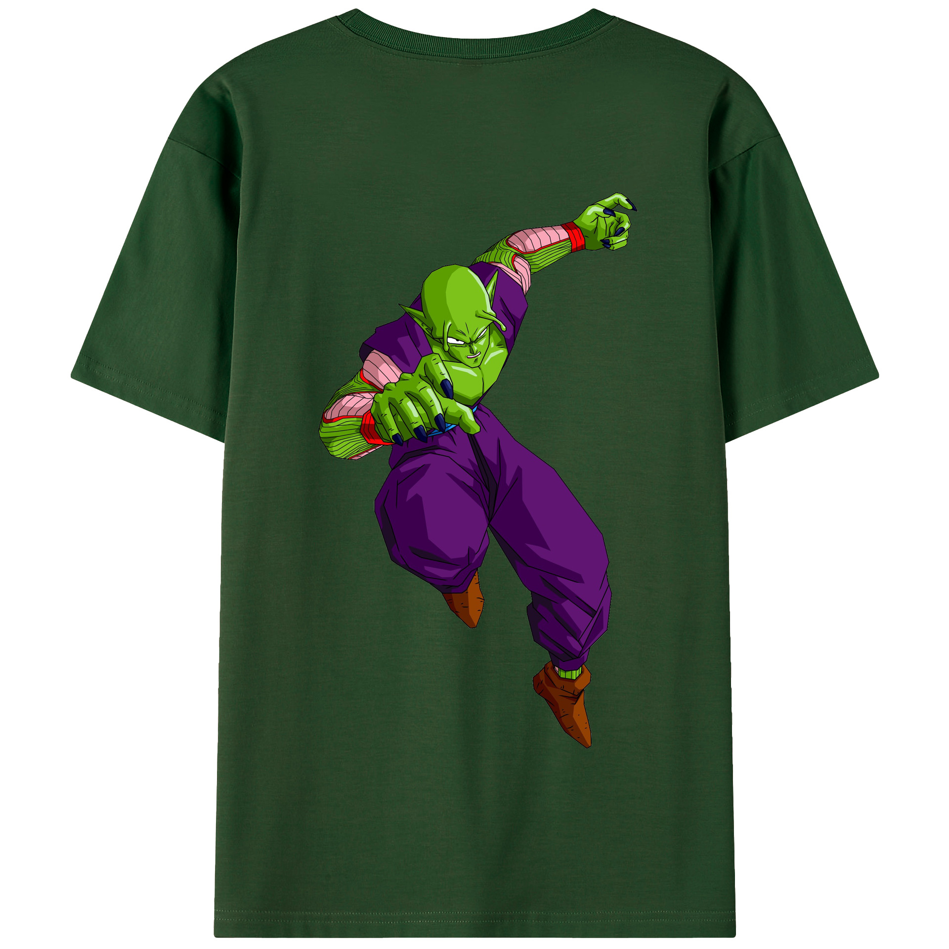 （画像用） ドラゴンボール ピッコロ DRAGON BALL Piccolo 綿100％半袖Tシャツ（背面プリント）